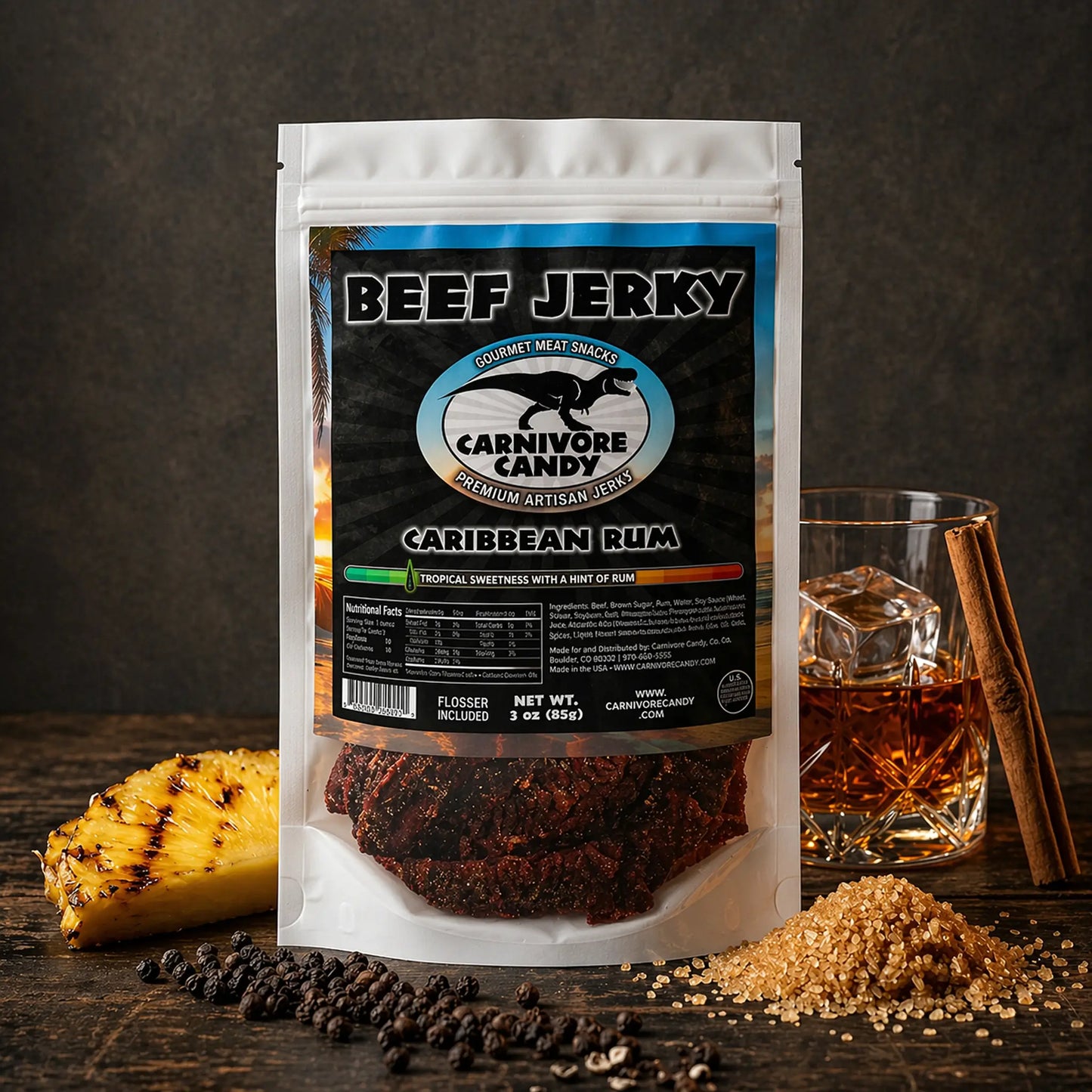 Caribbean Rum Beef Jerky