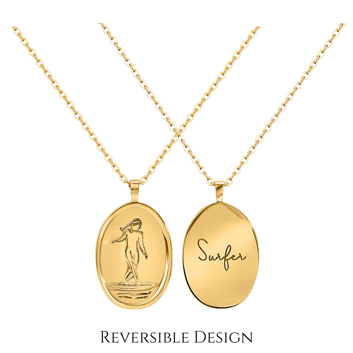 Longboarder Medallion Necklace