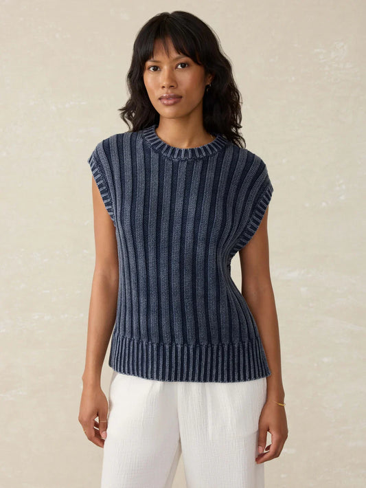 Faherty Sunwashed Sweater Vest