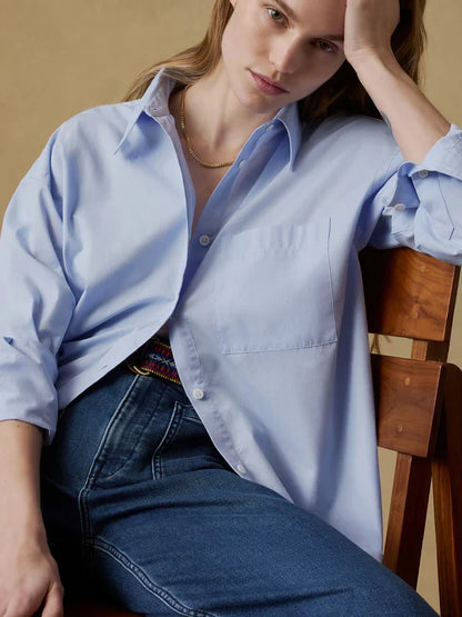 Faherty Coastal Poplin Relaxed Shirt