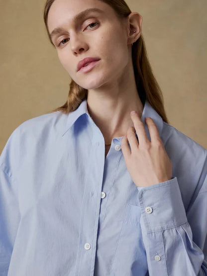 Faherty Coastal Poplin Relaxed Shirt