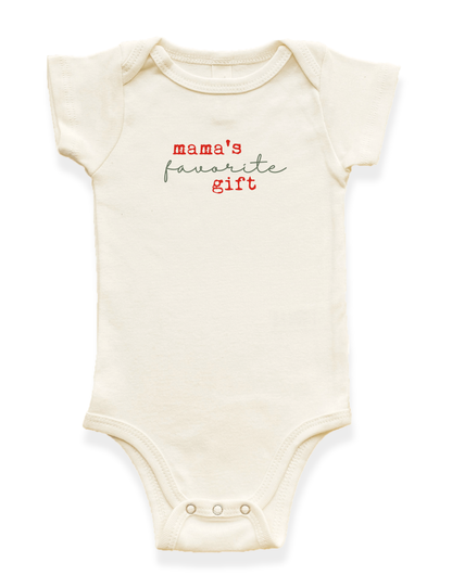 Mama's Favorite Gift Organic Baby Bodysuit