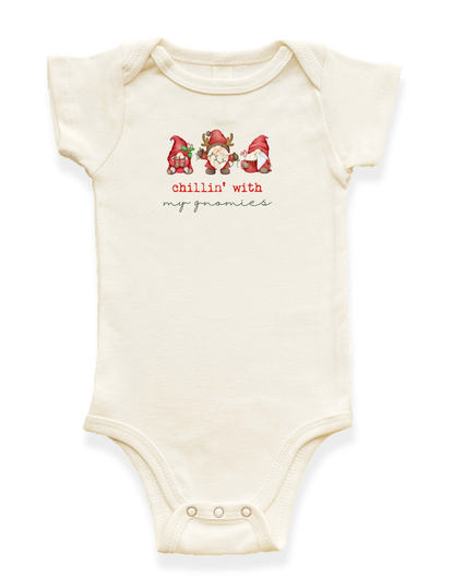 Chillin' With My Gnomies Organic Baby Bodysuit