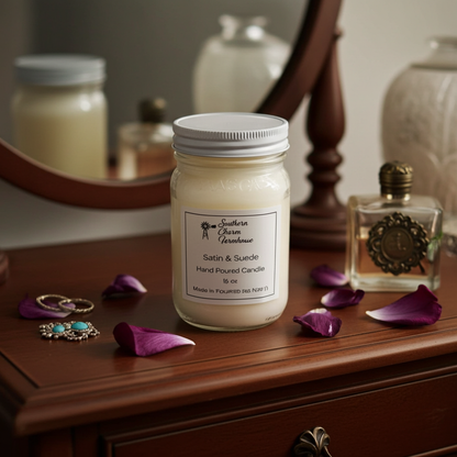 Satin & Suede Candle