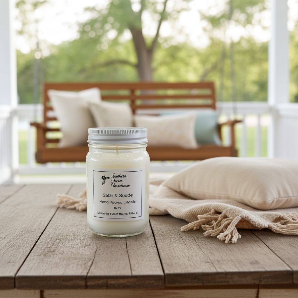 Satin & Suede Candle