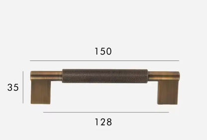 Antique Brass Cabinet Pulls & Knobs - Luxury Knurled Solid Brass Hardware – Industrial Modern Hardware