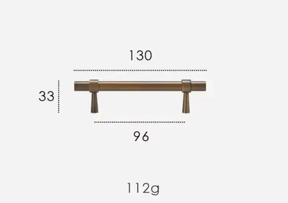 Antique Brass Cabinet Pulls - Modern Solid Brass  – Sleek & Durable Drawer Handles