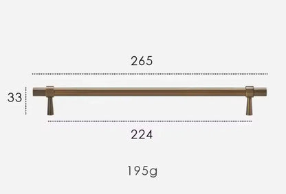 Antique Brass Cabinet Pulls - Modern Solid Brass  – Sleek & Durable Drawer Handles