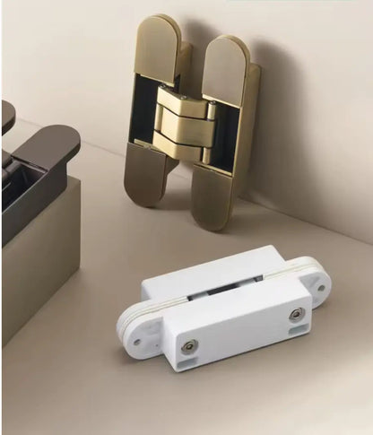 Aged Brass Invisible Door Hinge | Concealed Heavy-Duty Hinge