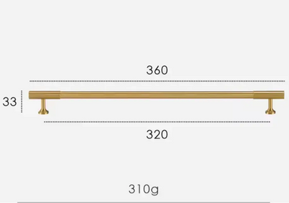 Satin Brass Textured Solid Brass Cabinet Handles & Knobs – Modern Brass Cabinet Hardware