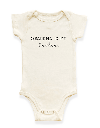 Grandma is my Bestie Organic Baby Bodysuit