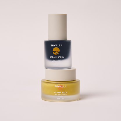 Shwally Methylene Blue Serum & Tallow Balm 2-Step Bundle