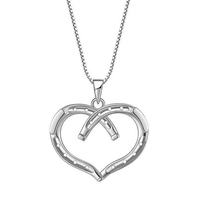Saints and Saviors* Wild at Heart Equestrian Horseshoe Necklace in Silver