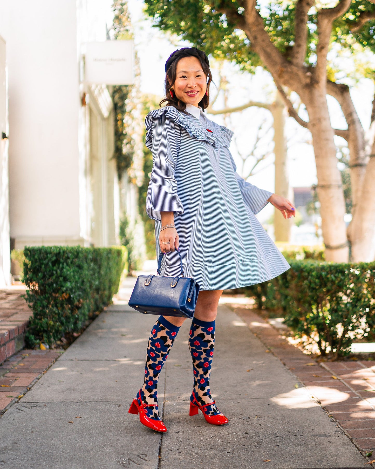 Floral Knee High Sheer Socks Bundle