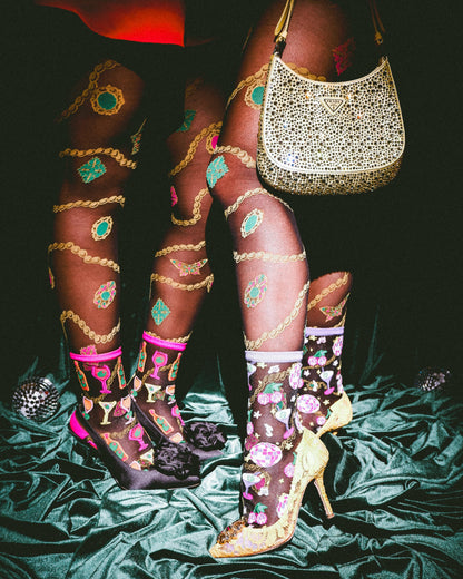 Black Sheer Socks Bundle 1 🍸 Happy Hour
