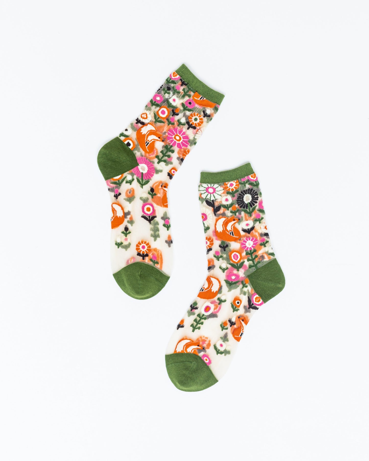 Animal Lovers Sheer Socks Bundle 1 🦊 🦚 🐴