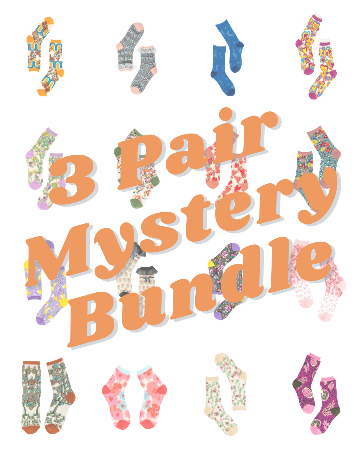 3 Pair Mystery Socks Bundle