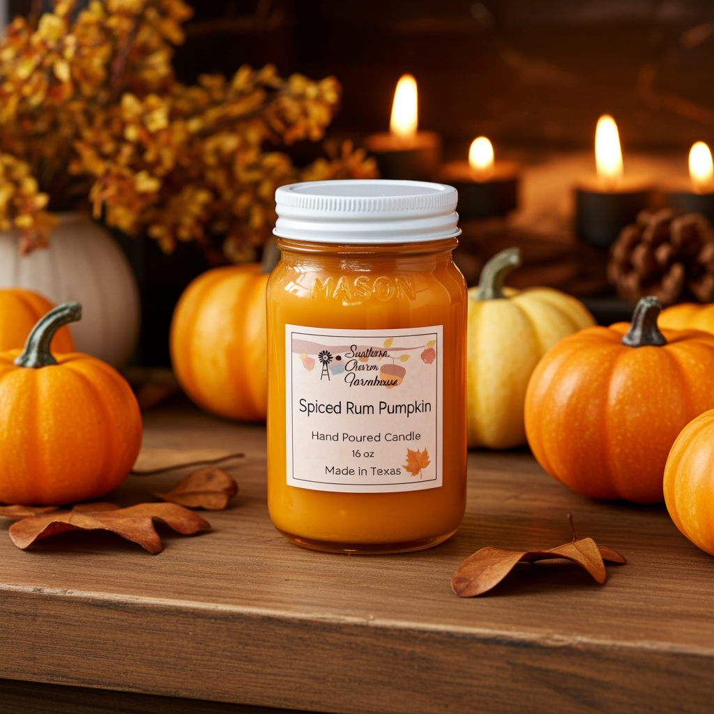 Spiced Rum Pumpkin Candle