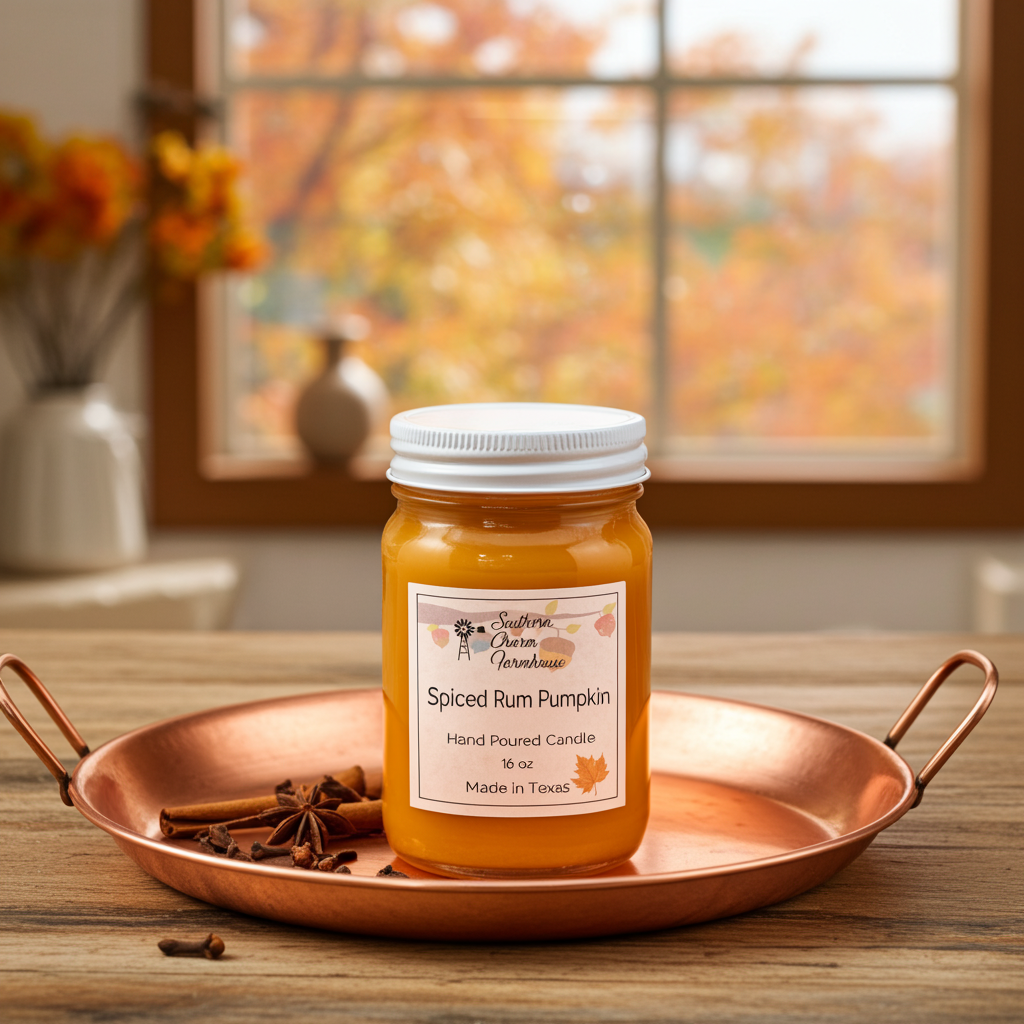 Spiced Rum Pumpkin Candle