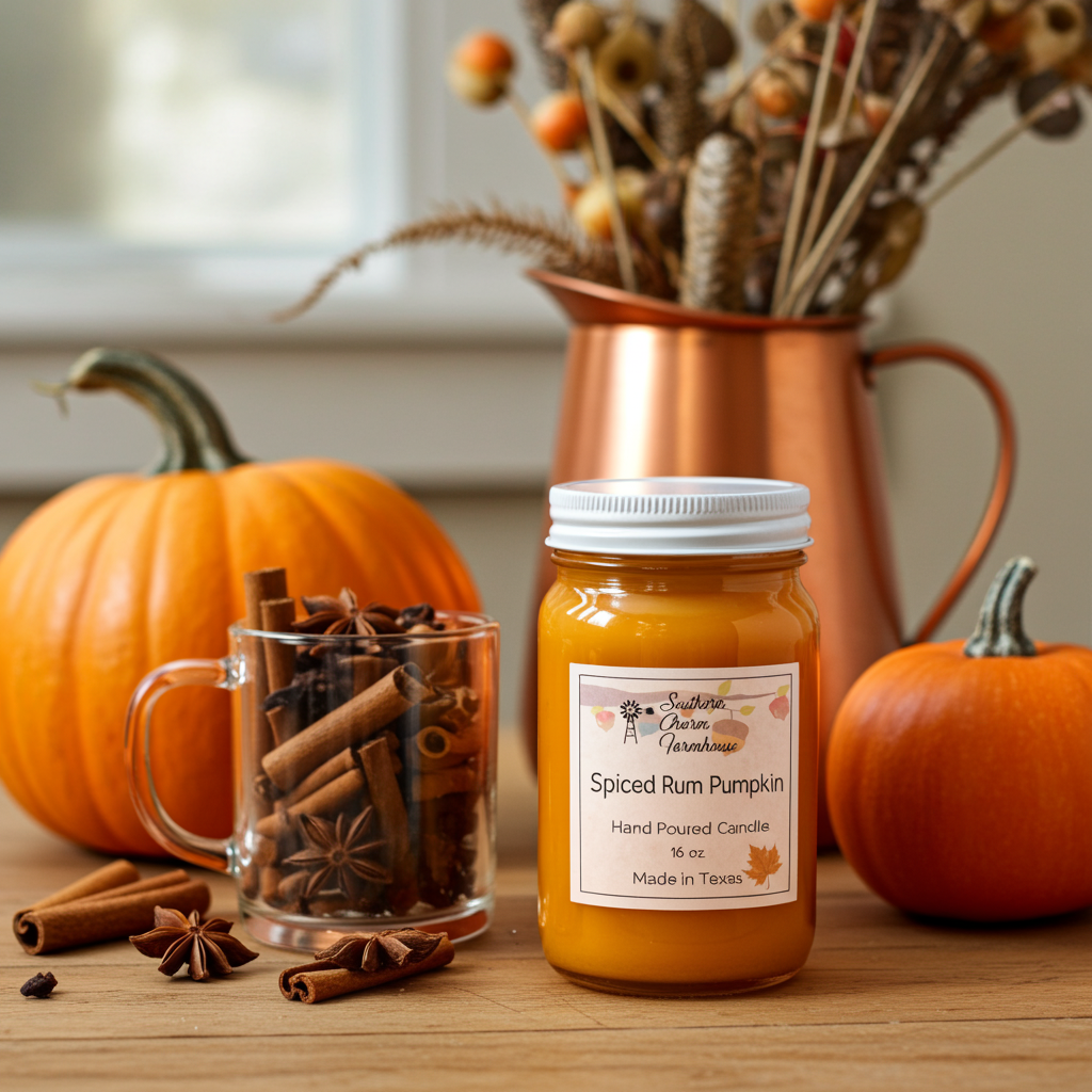 Spiced Rum Pumpkin Candle