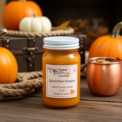 Spiced Rum Pumpkin Candle