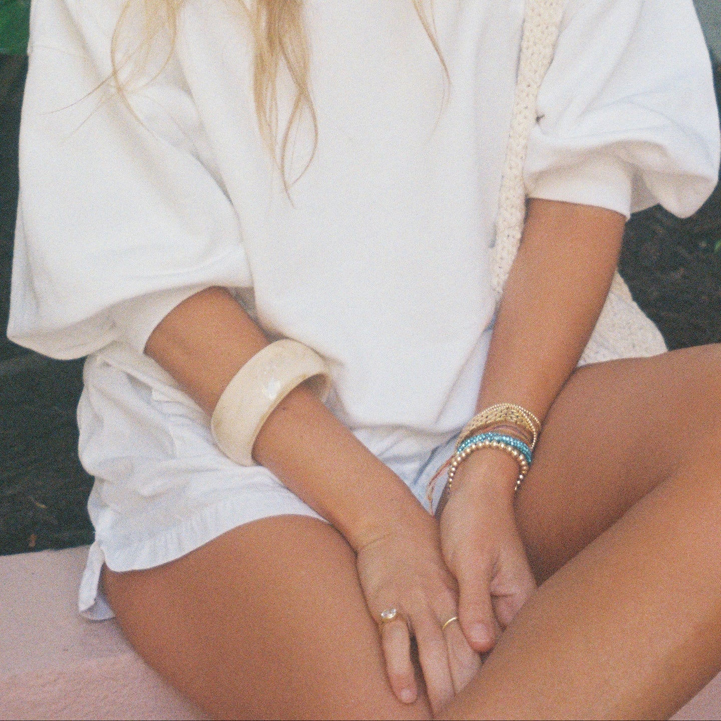 Alexa Leigh Moscato Beige Bangle