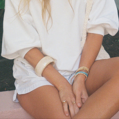 Alexa Leigh Moscato Beige Bangle