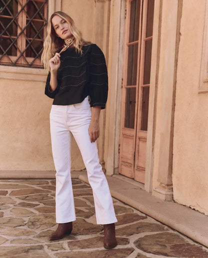 The Great. The Beaded Chevron Top