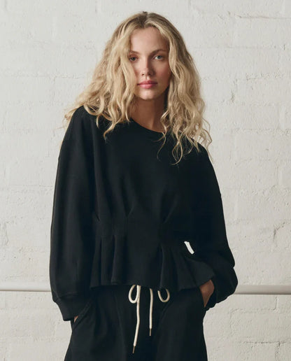 The Great. The Slouchy Corset Sweatshirt