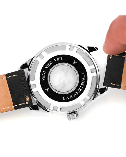 Classic Leather - Slate Blue 22mm