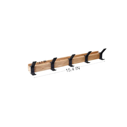 Wood & Metal Coat Rack