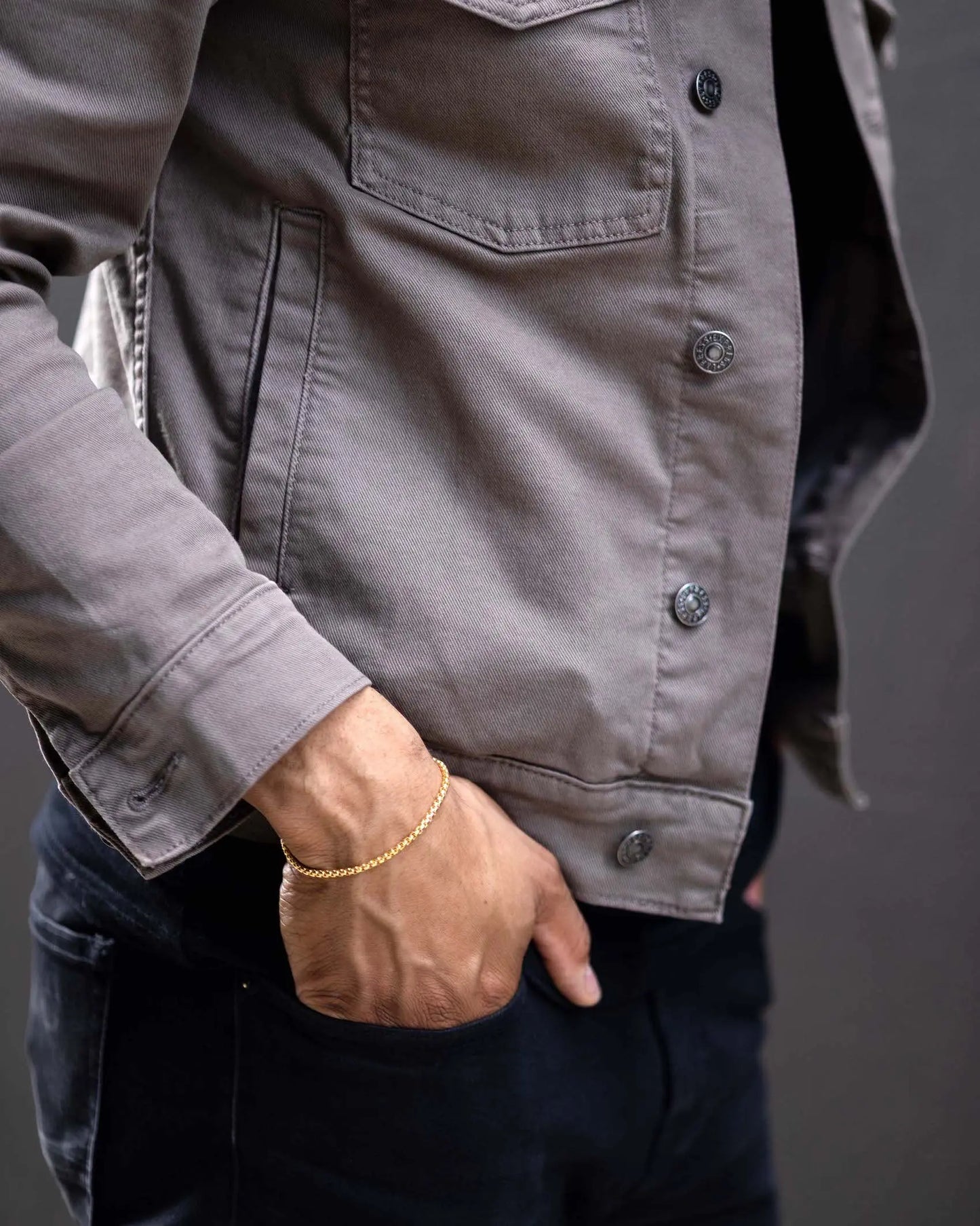 Box Chain Bracelet, 3MM - 14K Gold