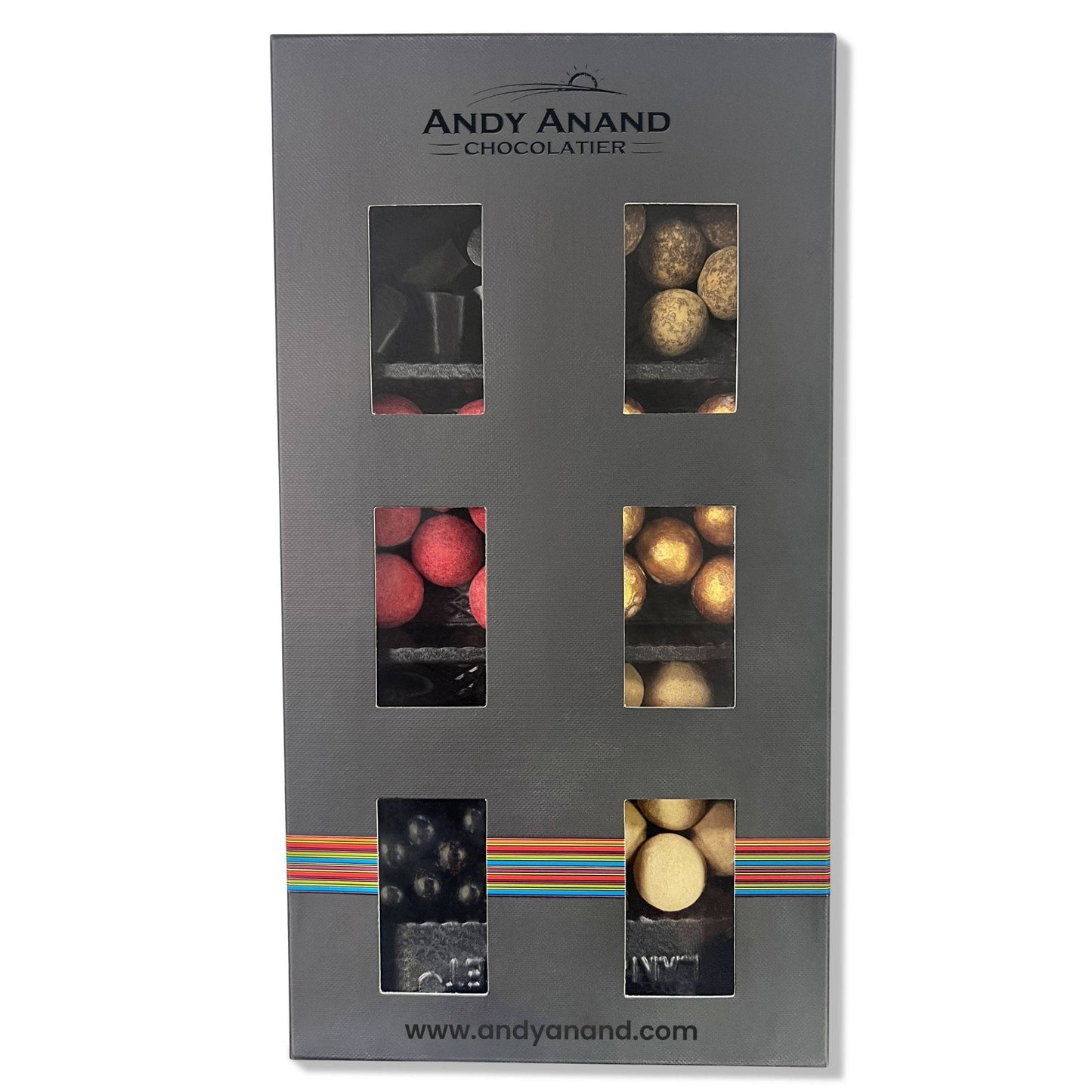 Andy Anand Chocolate Covered Gourmet Licorice, 6 Flavors, 10.5 oz – Made in Denmark, European Collection, Birthday & Holiday Gift Box