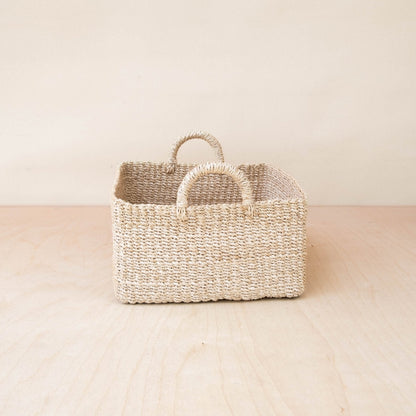 Square Tabletop Basket - Weave Basket | LIKHÂ