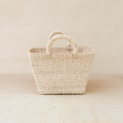 Tapered Square Tabletop Basket - Abaca Basket | LIKHÂ