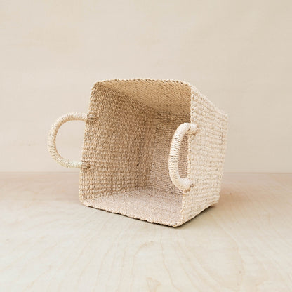Tapered Square Tabletop Basket - Abaca Basket | LIKHÂ