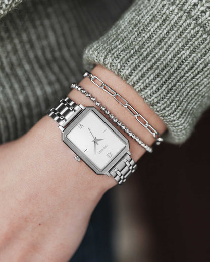 The Beaded Bracelet - Silver