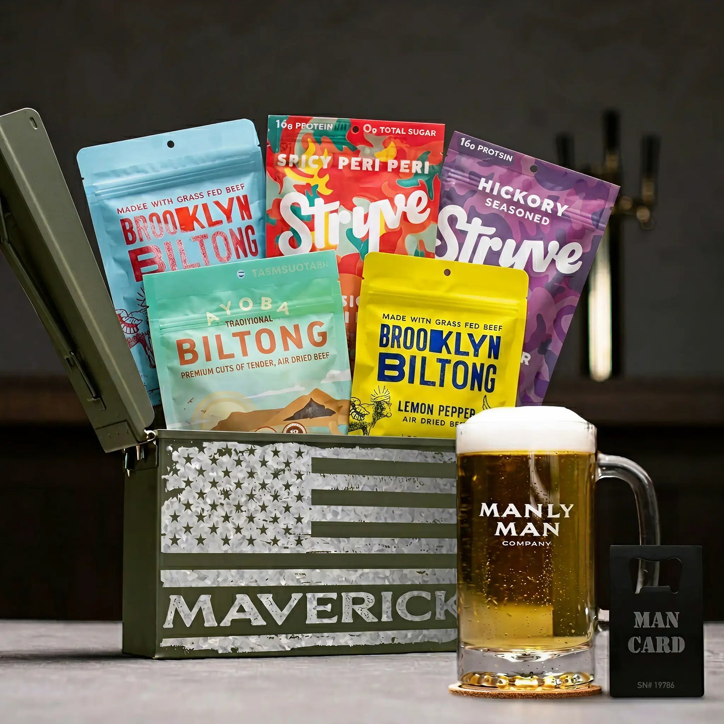 Biltong Ammo Can Gift Basket