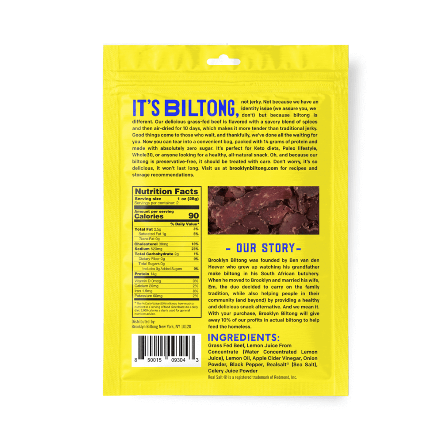 Lemon Pepper Grass-Fed Biltong
