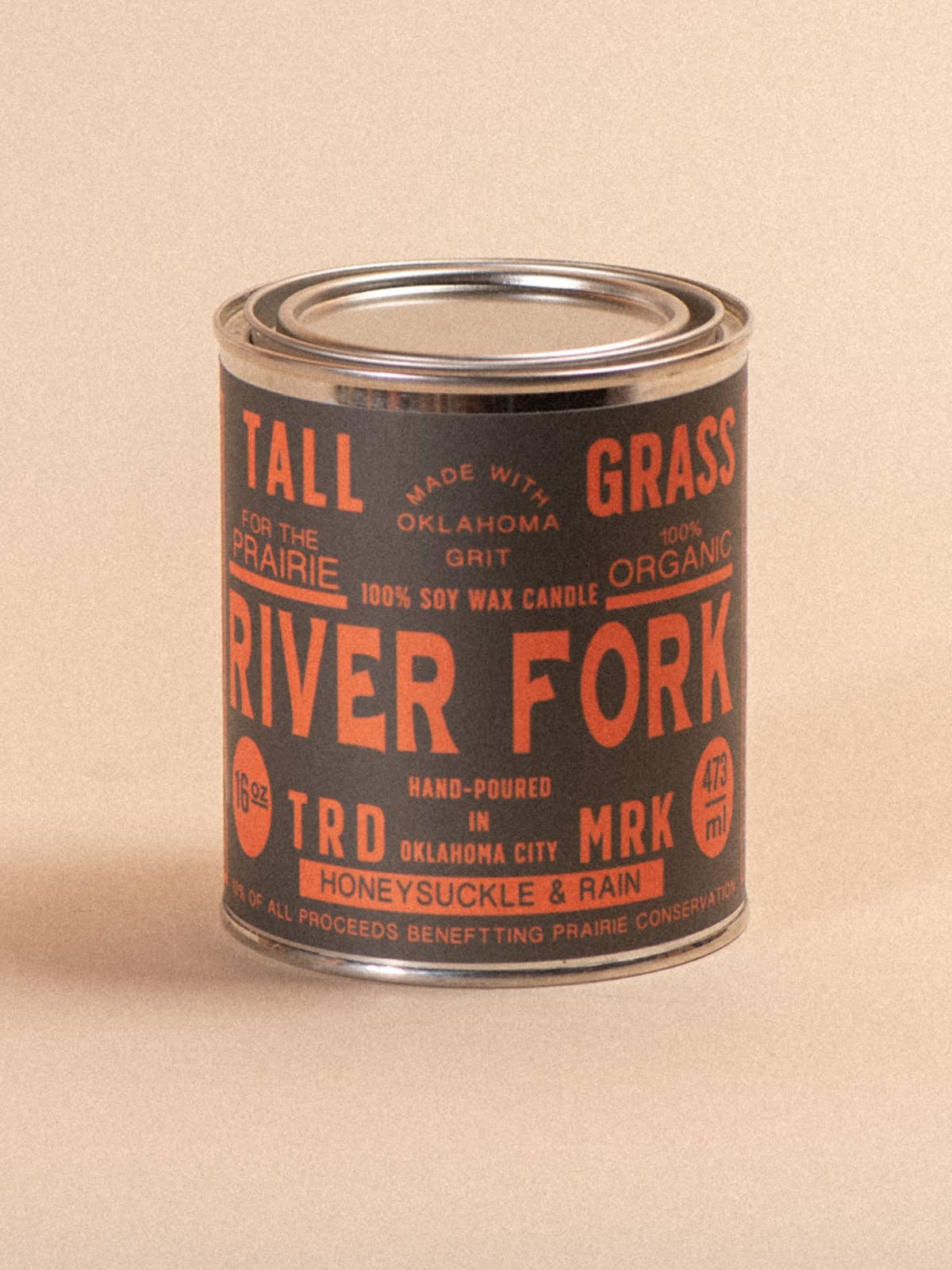 River Fork: Honeysuckle + Rain Soy Wax Candle: 8 oz