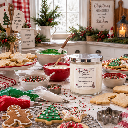 Christmas Cookie Candle, 2 Wick