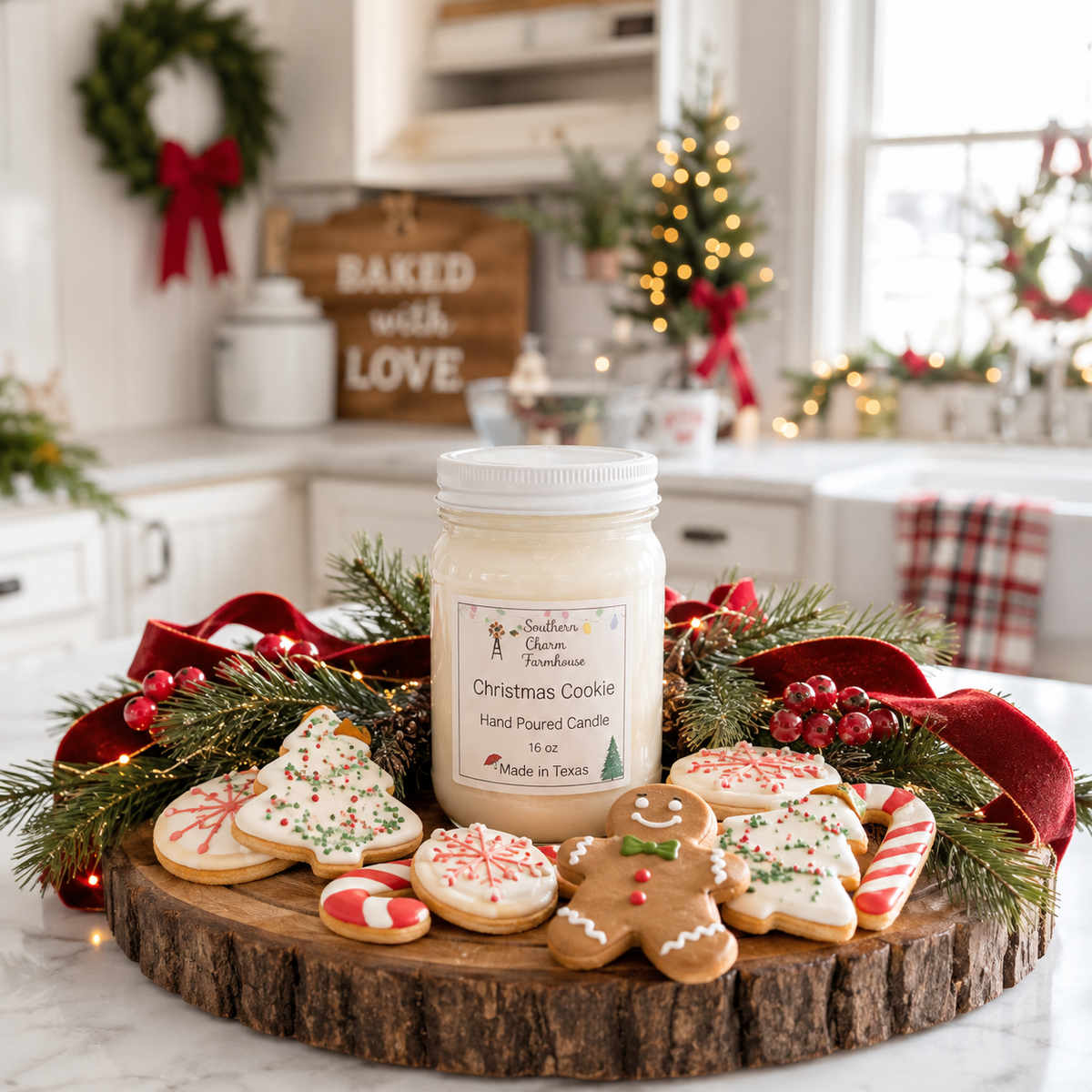 Christmas Cookie Candle