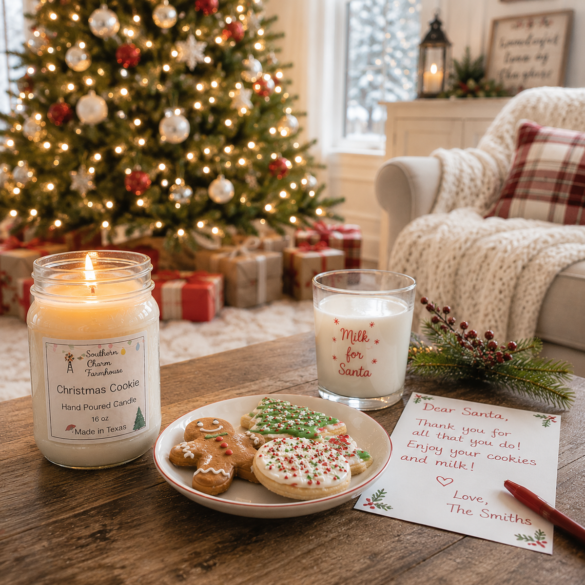 Christmas Cookie Candle
