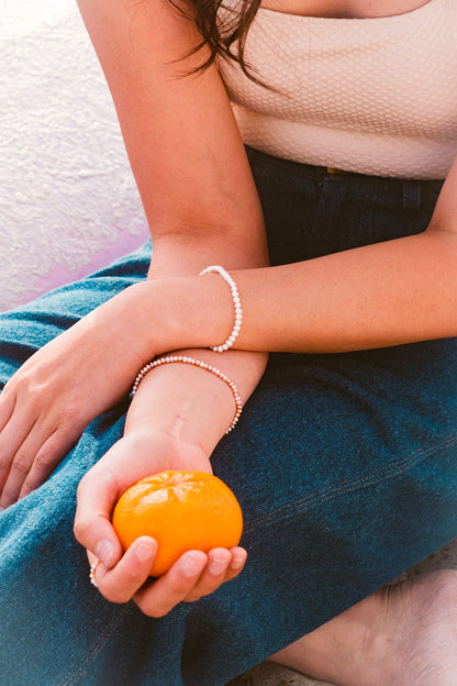 Minimalist Freshwater Pearl Bracelet