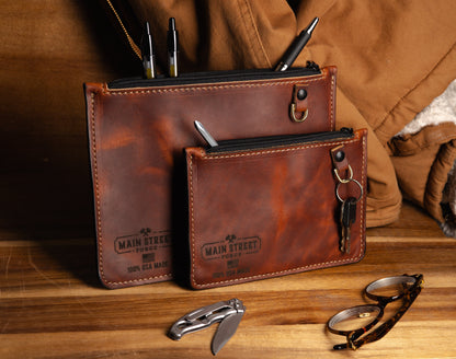 Full Grain Leather Utility Pouch