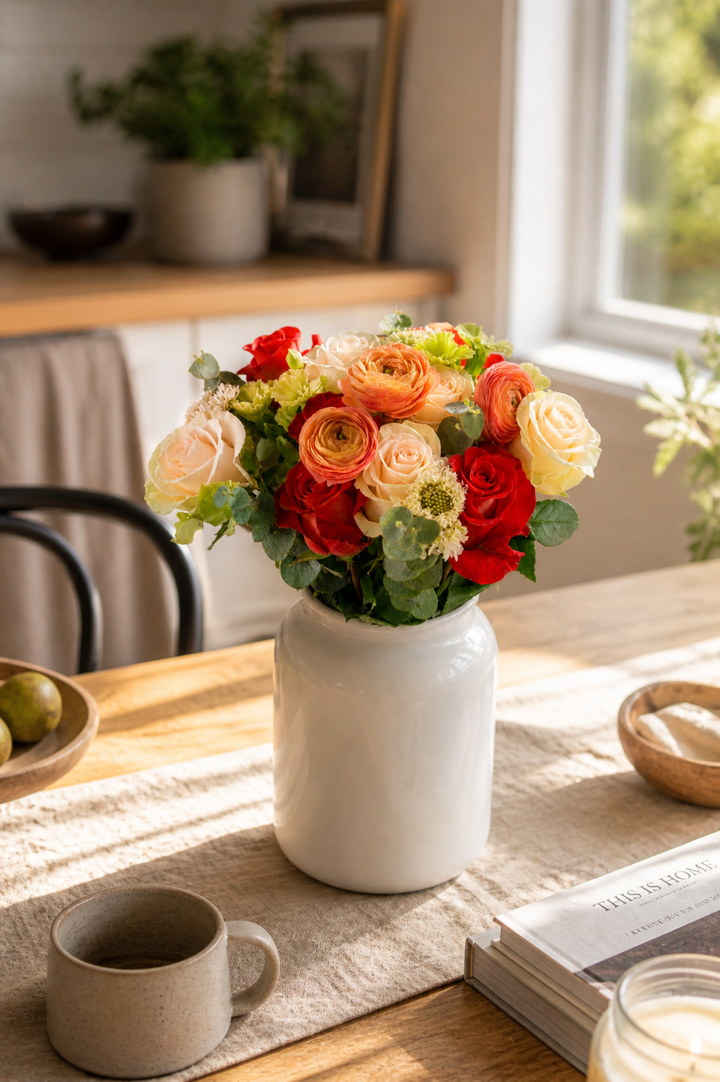 Pretty and Festive Flower Bouquet
