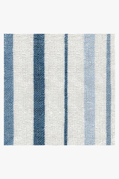 Harbor Stripe Blue Bath Mat