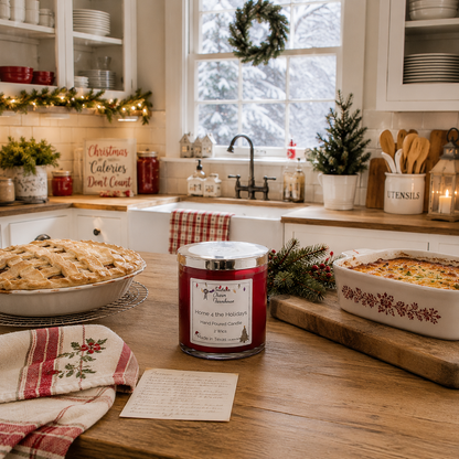 Home 4 the Holidays Candle, 2 Wick