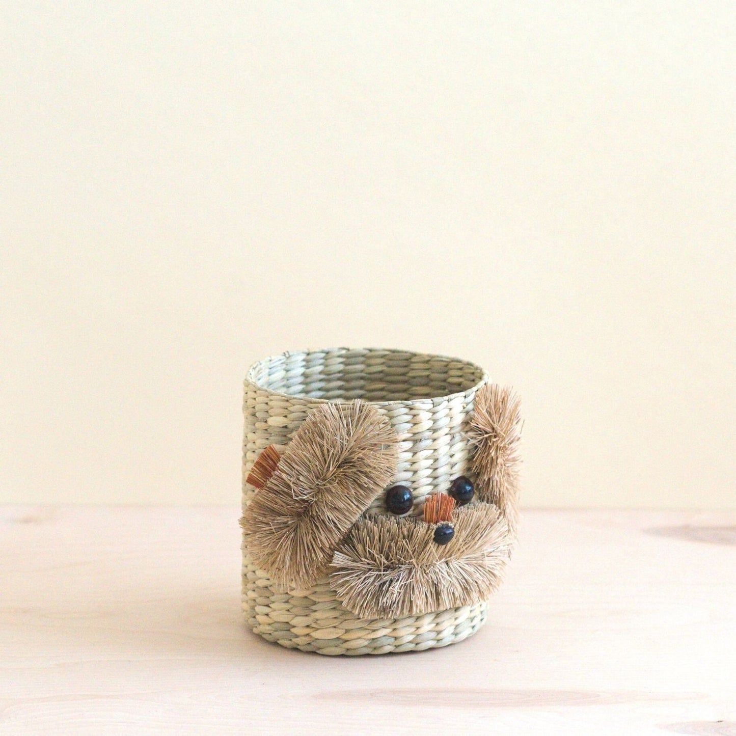 Dog 6" Seagrass Basket Planter - Planter Basket | LIKHÂ
