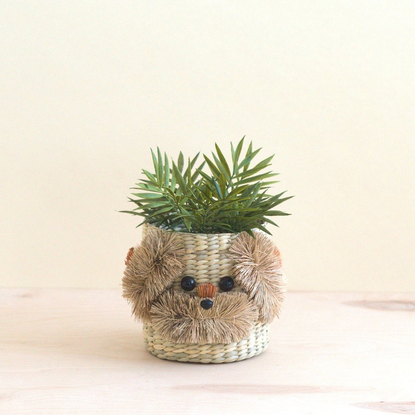 Dog 6" Seagrass Basket Planter - Planter Basket | LIKHÂ
